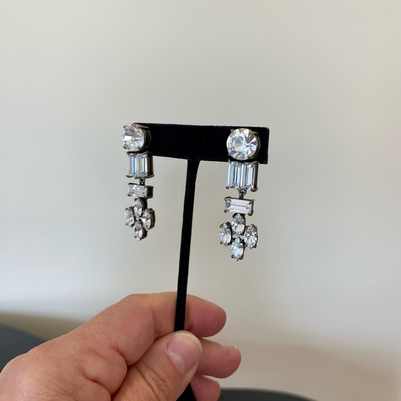NWT luxury J. Crew crystal drop statement earrings - Picture 9 of 17